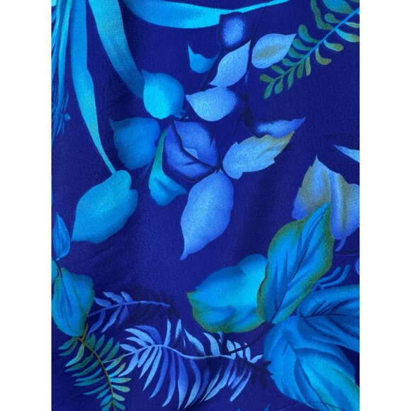 Apparenza Women's Summer Skorts Plus Size 24W Blue Floral Tropical Beach Casual - Picture 6 of 12